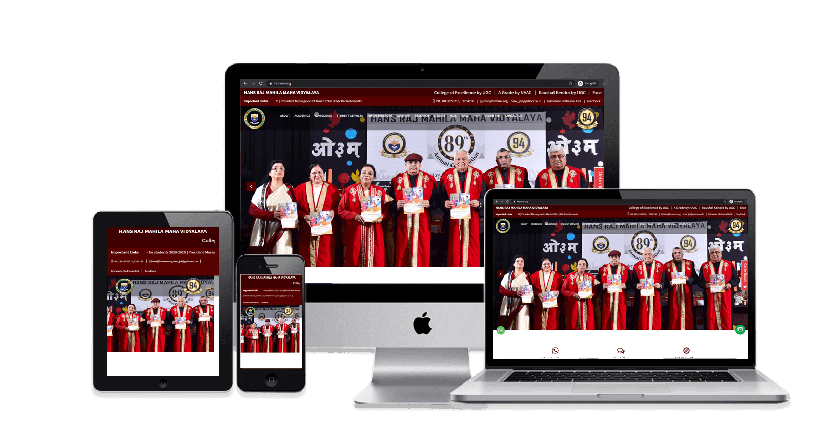 HRMMV College Jalandhar Responsive Web Design