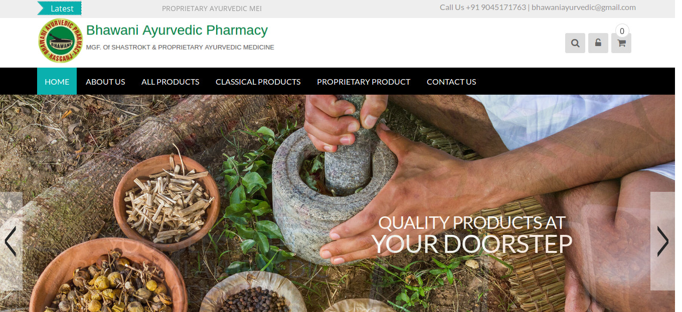 bhawaniayurvedic.com eCommerce Store